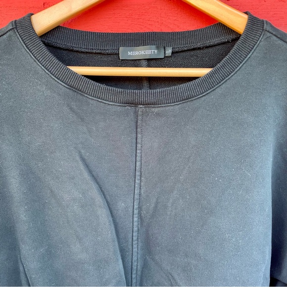 Merokeety heavyweight oversized pullover sweatshirt - Picture 4 of 9